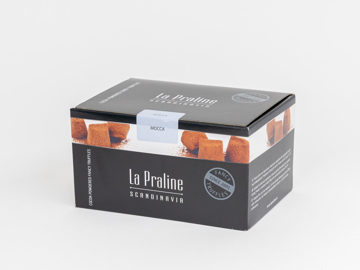 La Pralinen herkulliset mokan makuiset tryffelit.