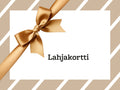 SØT-suklaapuodin lahjakortti.